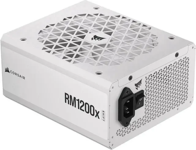 Alt view image 2 of 2 - CORSAIR RMx Shift White Series, RM1200x Shift White, 1200 Watt, 80 PLUS GOLD, Fully Modular Power Supply