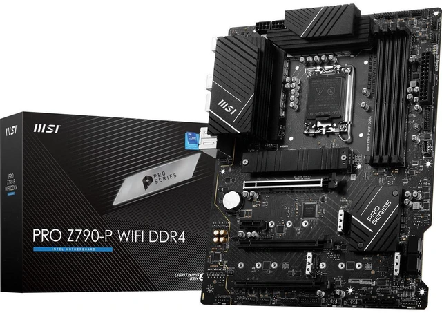 Main image of MSI PRO Z790-P WIFI DDR4 LGA 1700 Intel Z790 SATA 6Gb/s DDR4 ATX Motherboard