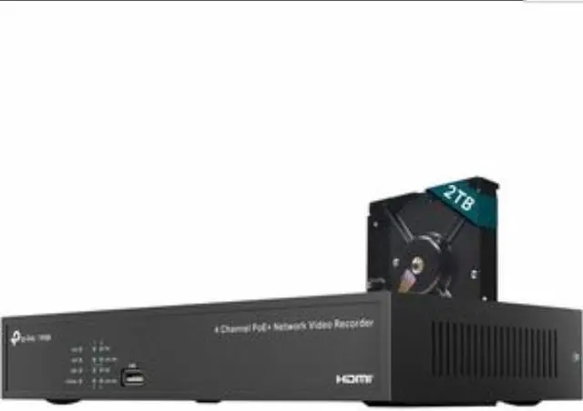 Main image of TP-Link VIGI 4 Channel PoE+ Network Video Recorder - 2 TB HDD - VIGI NVR1004H-4P-2TB
