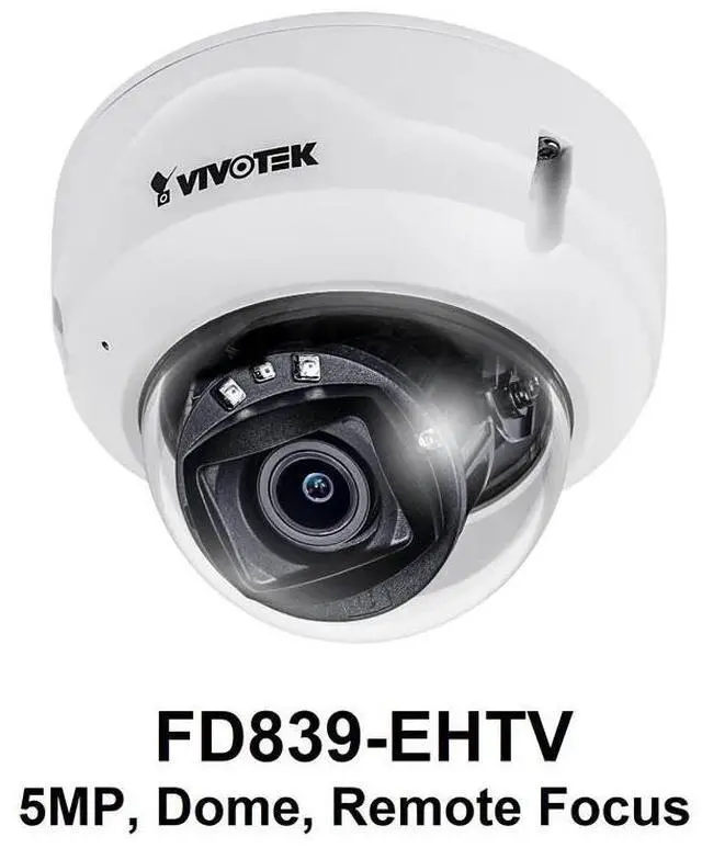 Main image of VIVOTEK FD839-EHTV-1Y Vortex Essential 5MP IR IP66 Remote Focus DM with 1 Year License