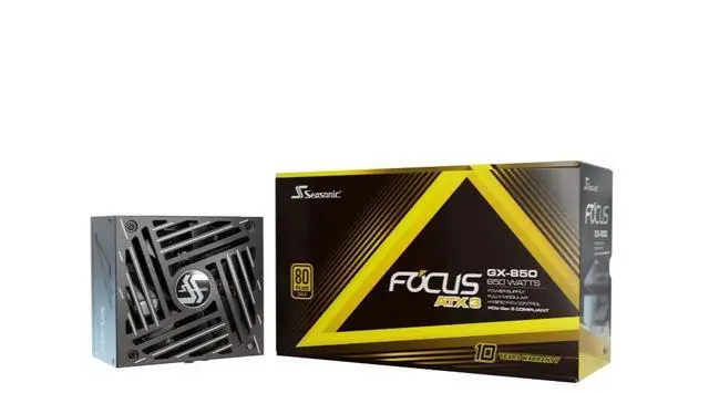 Main image of SEASONIC 850W 80+ Gold Nvidia RTX 30/40 Super & AMD GPU Compatible Power Supply FOCUS GX-850 (ATX3)