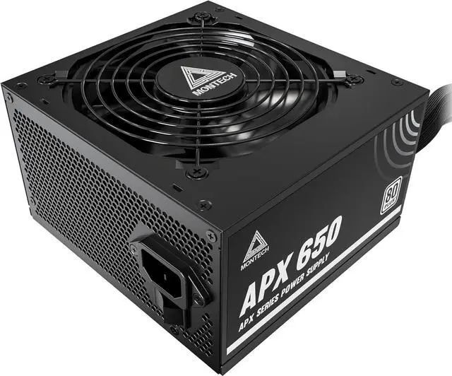 Main image of MONTECH APX Series APX 650W - Power supply (internal) - DC-DC - ATX12V - 80 PLUS - AC 100-240 V - 650 Watt - active PFC