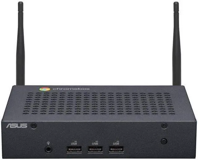 Alt view image 4 of 6 - ASUS Fanless Chromebox CF40-BC0001UNENT - Mini PC 1 x Celeron N4500 / up to 2.8 GHz - RAM 8 GB - eMMC 64 GB - UHD Graphics - Gigabit Ethernet, IEEE 802.11ax (Wi-Fi 6), Bluetooth 5.2 - Google Chrome OS
