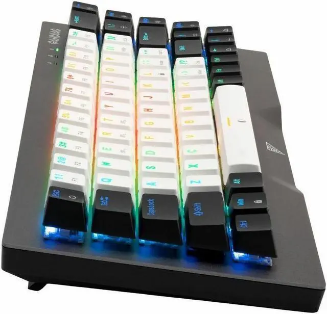 Alt view image 2 of 4 - GAMDIAS HERMES M4 HYBRID Gaming Keyboard - GD-HERMES M4 HYBRID WB