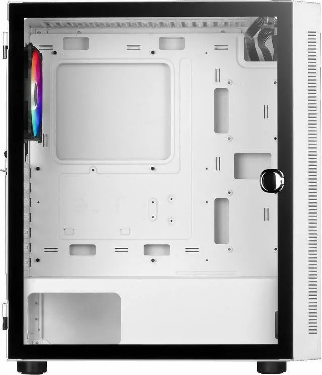 Alt view image 4 of 6 - GAMDIAS ARGUS E4 ELITE WH ARGUS E4 ELITE WH Mid-tower - White - SPCC, Acrylonitrile Butadiene Styrene (ABS), Tempered Glass - ATX, Micro ATX, Mini ITX Motherboard Supported - GD-ARGUS E4 ELITE WH