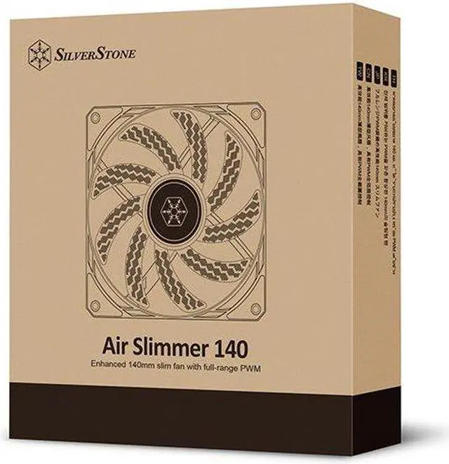 Alt view image 2 of 12 - SilverStone SST-AS140B Air Slimmer 140 Enhanced 140mm slim fan with full-range PWM