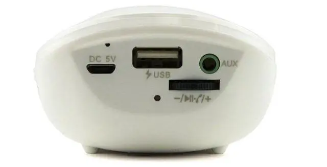 Alt view image 2 of 3 - iKANOO BT014-WHITE Power Bank Wireless Bluetooth Portable Speaker w/ Microphone (White)