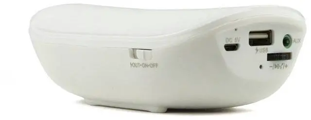 Alt view image 3 of 3 - iKANOO BT014-WHITE Power Bank Wireless Bluetooth Portable Speaker w/ Microphone (White)