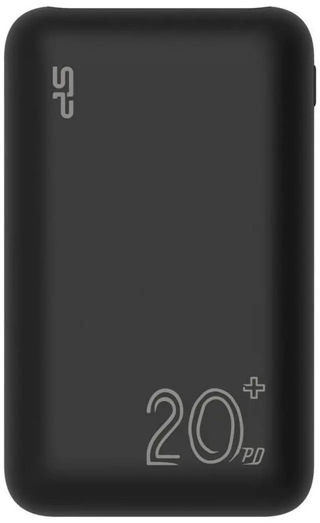 Main image of Silicon Power QS58 20,000mAh Power Bank Fast Charging 2 x USB-A, 1 x USB-C, Black Model SP20KMAPBKQS580K