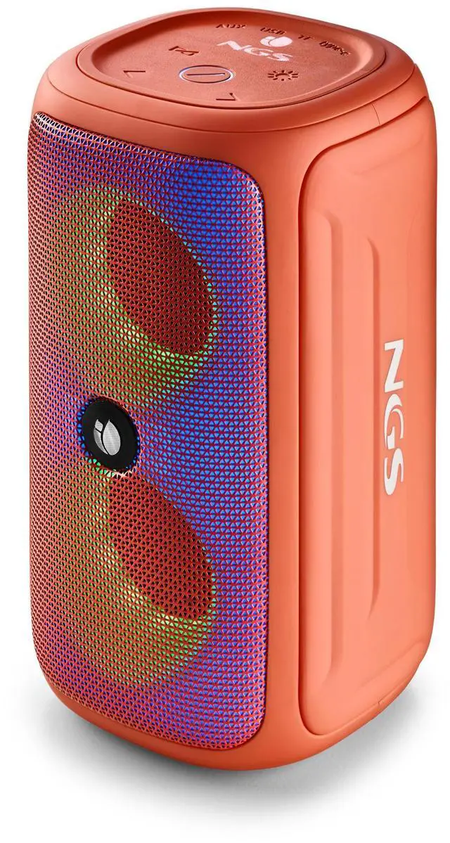 Main image of NGS Roller Beast 32W Wireless & Water-Resistant IPX5 BT Speaker, Coral Model ROLLERBEASTCORAL