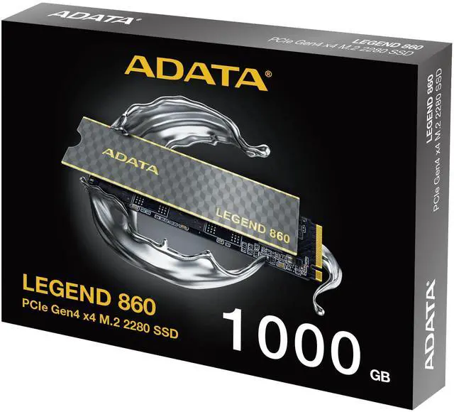 Main image of AData Legend 860 PCIe 1TB Gen4 x4 M.2 2280 SSD Solid State Disk Model SLEG-860-1000GCS