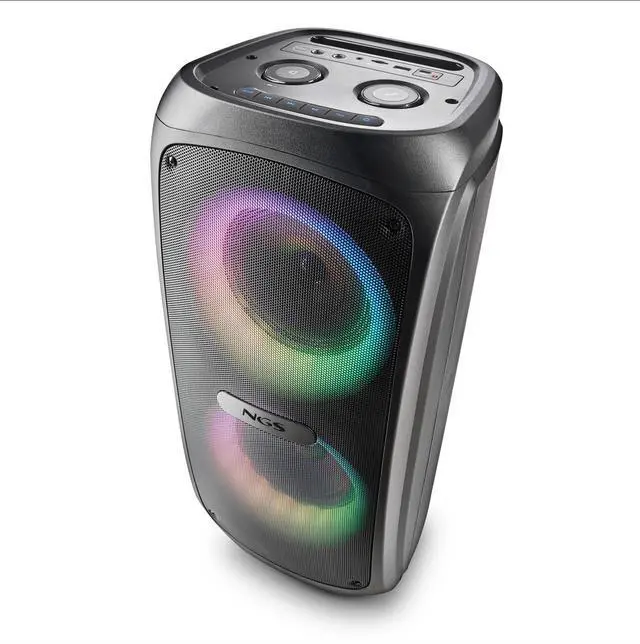 Alt view image 2 of 3 - NGS Wild Temper 200W Portable & Wireless BT Speaker with RGB LED Lights Model WILDTEMPER