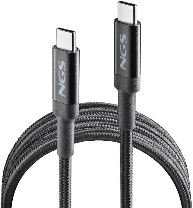 Main image of NGS Knot 100W USB-C Charging cable, 2 meters, Black Model  KNOT100W-2