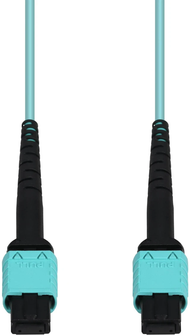 Main image of ADD-ON 5m MPO/UPC to MPO/UPC Aqua OM4 OFNR (Riser-Rated) 12-Strand Fiber Patch Cable Model ADD-AMPOMPO-5M5OM4