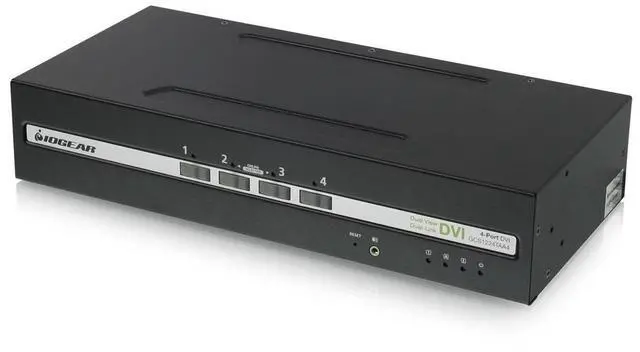 Main image of IOGEAR 4-Port Single View DVI PP4.0 Secure KVM Switch w/Audio Connections.TAA Compliance - Model GCS1224TAA4