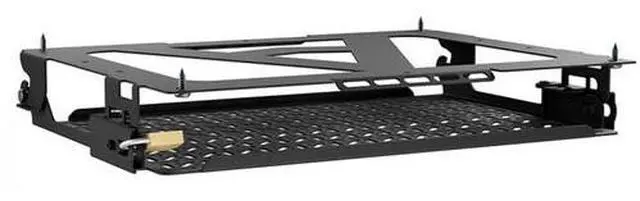 Alt view image 2 of 3 - Atdec Hinged Media Storage Panel (Black) Model AD-AC-PH-B