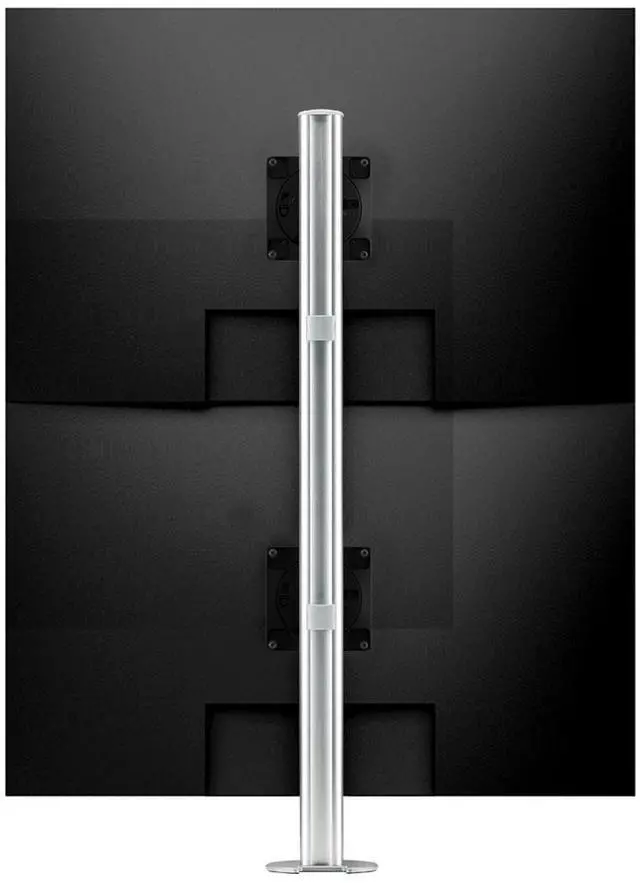 Main image of Atdec heavy duty dual monitor mount for heavier and curved monitors, suits flat displays up to 40lbs, curved displays up to 26.5 lbs, white Model AWMS-2-LTH75-H-W