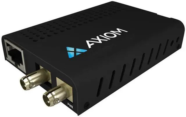 Main image of Axiom Mini - Fiber media converter - 1GbE - over CAT 5/5e/6 - 10Base-T, 1000Base-FX, 100Base-FX, 100Base-TX, 1000Base-T - up to 1800 ft - TAA Compliant - Model AXG99288