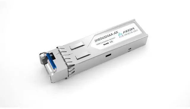 Main image of Axiom 1000BASE-BX40-U SFP Transceiver for Enterasys - 3HE04324AA - Upstream - Model 3HE04324AA-AX
