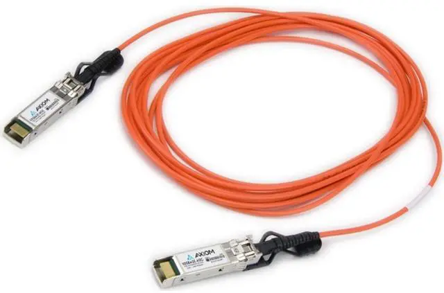 Alt view image 2 of 2 - axiom 10gbase-aoc sfp+ active optical cable 10m