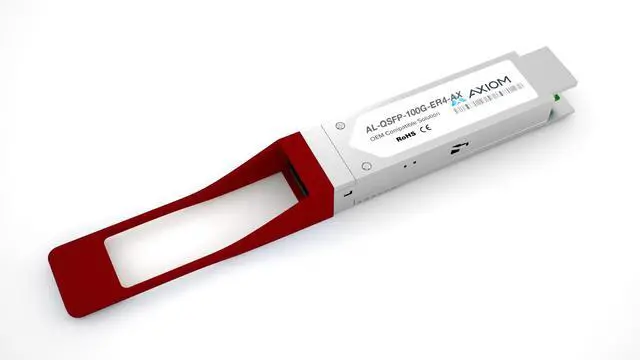 Main image of Axiom 100GBASE-ER4 QSFP28 Transceiver for Alcatel - AL-QSFP-100G-ER4 Model AL-QSFP-100G-ER4-AX
