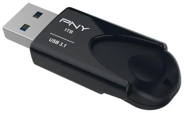 Alt view image 2 of 3 - PNY 1TB Attaché 4 USB flash drive USB Type-A 3.2 Gen 1 (3.1 Gen 1) FD1TBATT431KK-EF - Black