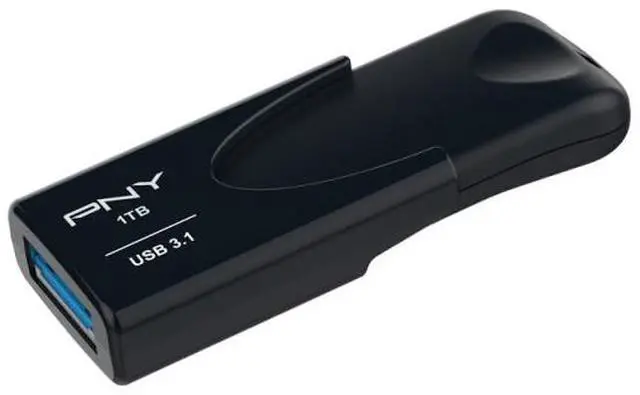 Alt view image 3 of 3 - PNY 1TB Attaché 4 USB flash drive USB Type-A 3.2 Gen 1 (3.1 Gen 1) FD1TBATT431KK-EF - Black