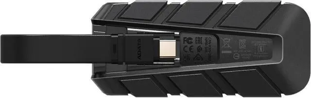 Alt view image 2 of 2 - ADATA 1TB SC740 External SSD USB3.2 Gen2 Black/Blue Shock and Drop Proof Model SC740-1000G-CBU