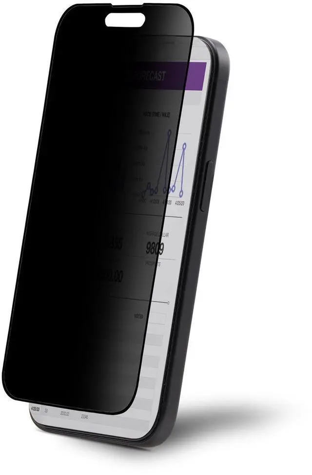 Main image of StarTech 4-Way Privacy Screen For iPhone 15 Pro, Touch-Enabled, Tempered Glass Protector I15T2-PRIVACY-SCREEN