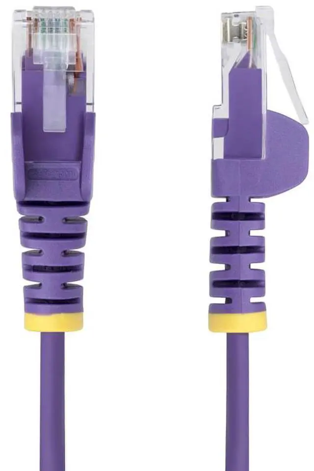 Alt view image 2 of 9 - StarTech1ft Purple Slim CAT6 Ethernet Cable Model N6PAT1PLS