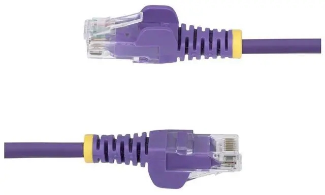 Alt view image 3 of 9 - StarTech1ft Purple Slim CAT6 Ethernet Cable Model N6PAT1PLS