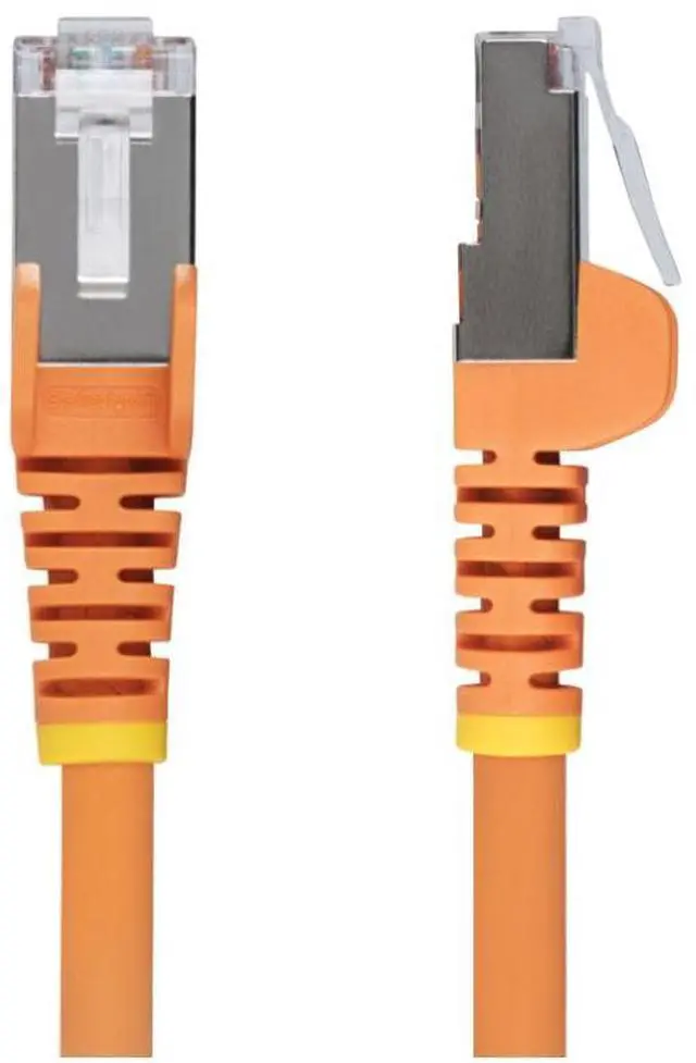 Alt view image 2 of 11 - StarTech 6in Orange CAT6a Ethernet Cable Model NLOR-6IN-CAT6A-PATCH