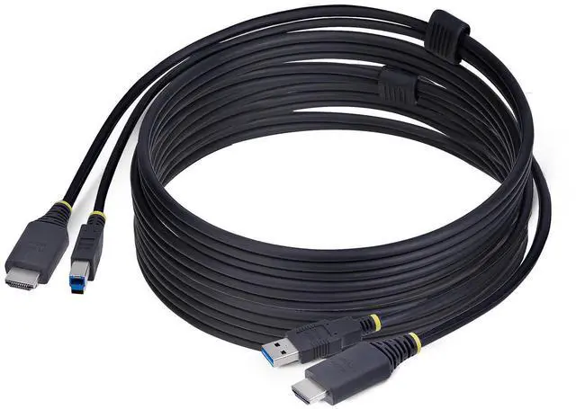 Main image of StarTech 10ft (3m) HDMI and USB 5Gbps KVM Cable, 4K 60Hz, HDMI 2.0 and USB Combo Cable for KVM Switches HU12210-KVM-CABLE