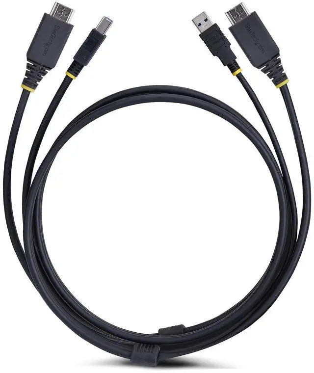 Alt view image 4 of 9 - StarTech 10ft (3m) HDMI and USB 5Gbps KVM Cable, 4K 60Hz, HDMI 2.0 and USB Combo Cable for KVM Switches HU12210-KVM-CABLE
