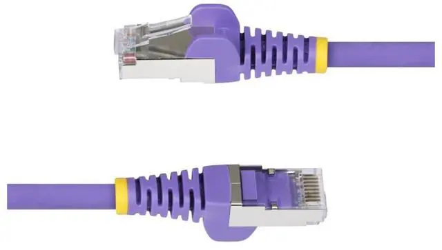 Alt view image 3 of 11 - StarTech 6in Purple CAT6a Ethernet Cable Model NLPL-6IN-CAT6A-PATCH