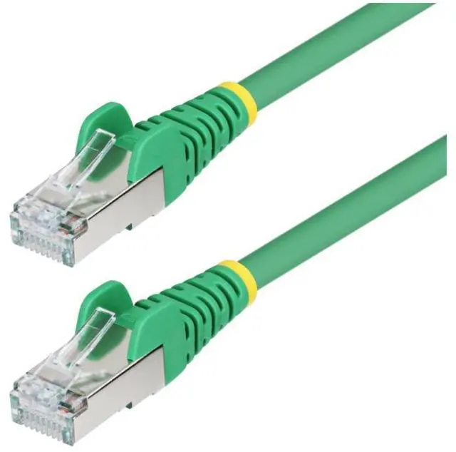 Main image of StarTech 6in Green CAT6a Ethernet Cable Model NLGN-6IN-CAT6A-PATCH