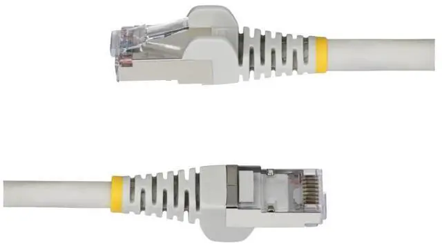Alt view image 3 of 11 - StarTech 6in Gray CAT6a Ethernet Cable NLGR-6IN-CAT6A-PATCH