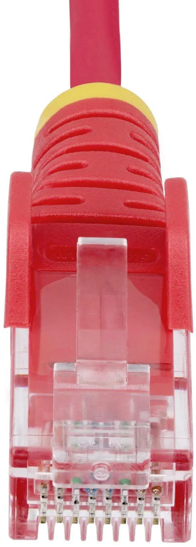 Alt view image 4 of 9 - StarTech 10ft Red Slim CAT6 Ethernet Cable, Snagless, 100W PoE, UTP, LSZH, 28AWG Bare Copper Wire, Slim RJ45 Network Patch Cord, Fluke Tested N6PAT10RDS