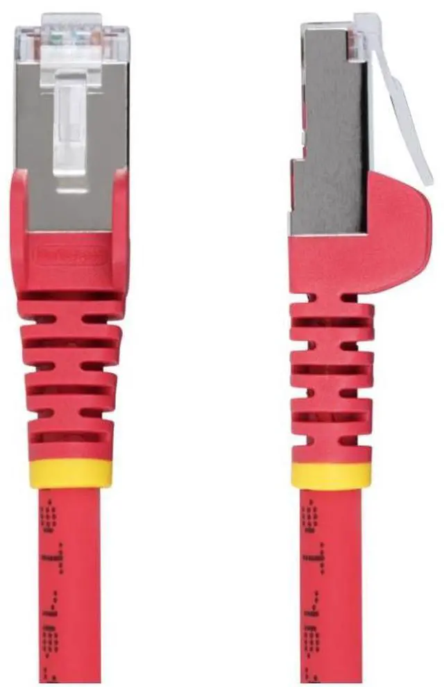 Alt view image 2 of 11 - StarTech 1ft Red CAT6a Ethernet Cable Model NLRD-1F-CAT6A-PATCH