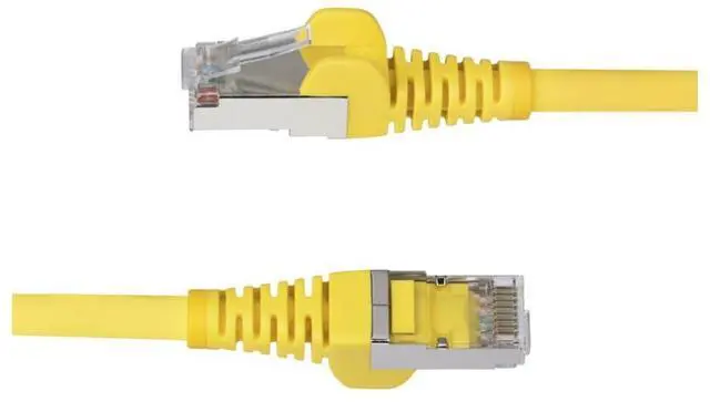 Alt view image 3 of 10 - StarTech 1ft Yellow CAT6a Ethernet Cable Model NLYL-1F-CAT6A-PATCH