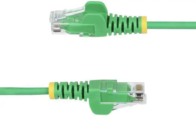 Alt view image 3 of 4 - StarTech 3ft Green Slim CAT6 Ethernet Cable, Snagless, 100W PoE, UTP, LSZH, 28AWG Bare Copper Wire, Slim RJ45 Network Patch Cord, Fluke Tested N6PAT3GNS