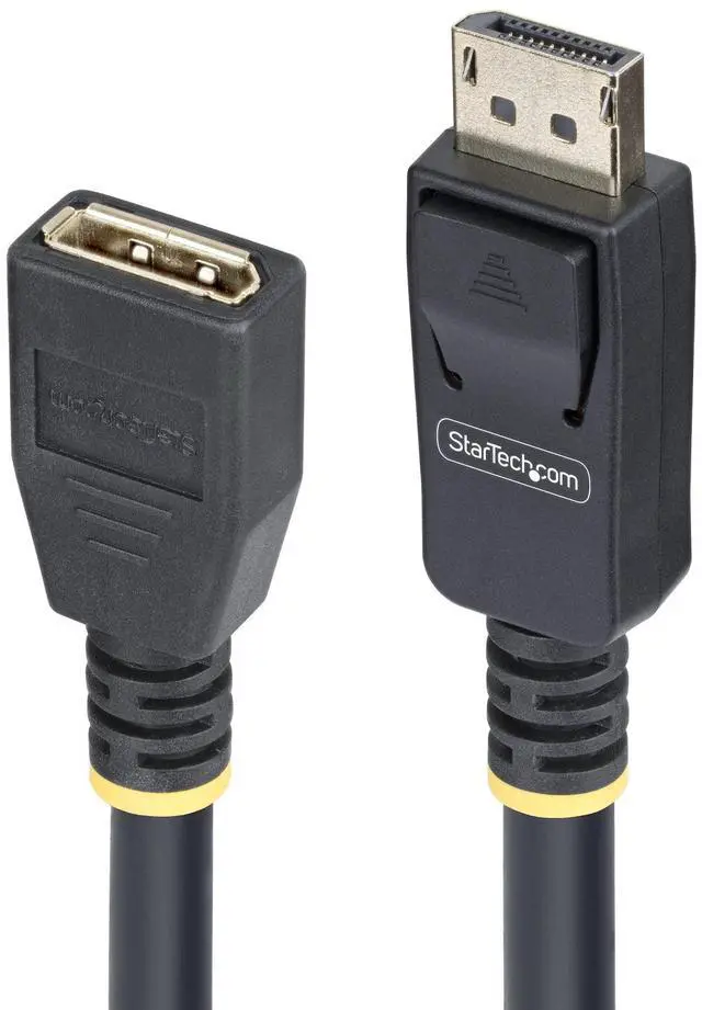 Main image of StarTech 10ft (3m) DisplayPort 1.4 Extension Cable, DP 1.4 Port Saver Cable, 8K 60Hz, DP Male to Female Extension Adapter Cord, DisplayPort Extension Cable, TPE Jacket, M/F Model 10F-DP14-EXTEND-CBL