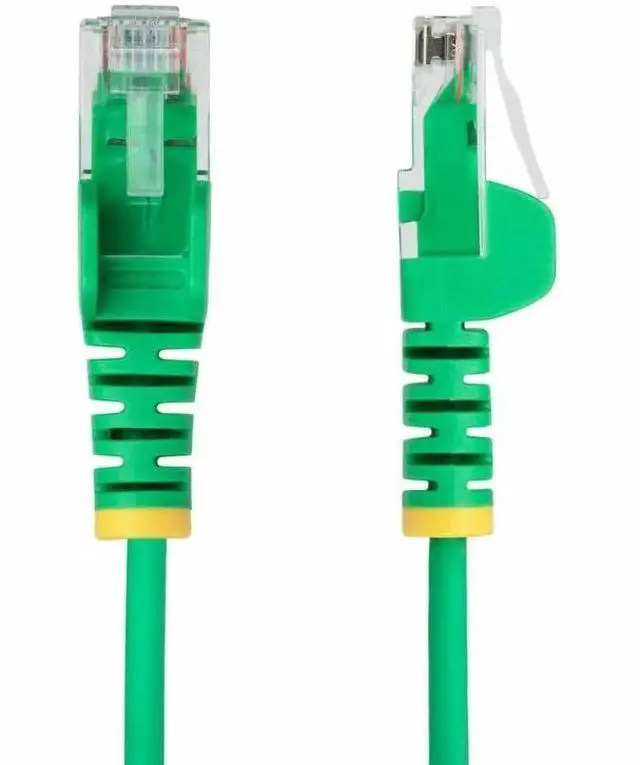 Alt view image 3 of 4 - StarTech 2ft Green Slim CAT6 Ethernet Cable, Snagless, 100W PoE, UTP, LSZH, 28AWG Bare Copper Wire, Slim RJ45 Network Patch Cord, Fluke Tested N6PAT2GNS