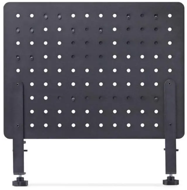Alt view image 2 of 3 - StarTech Clamp-On Pegboard with Accessories, 16.5 x 12.5in, Steel Pegboard, Desktop Storage Organizer, Desk Mount Peg Board - 1612B-DESK-PEGBOARD , Black
