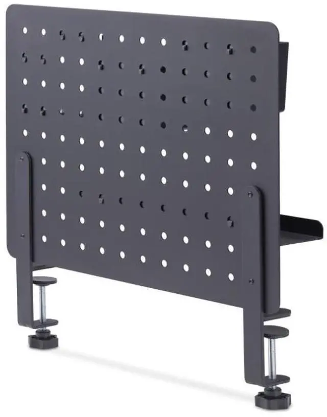 Alt view image 3 of 3 - StarTech Clamp-On Pegboard with Accessories, 16.5 x 12.5in, Steel Pegboard, Desktop Storage Organizer, Desk Mount Peg Board - 1612B-DESK-PEGBOARD , Black