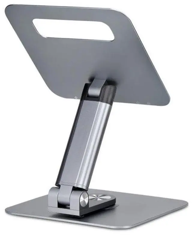 Alt view image 2 of 3 - StarTech Telescopic Laptop Stand, 360 Swivel Base, Rotating Computer Riser for Desk, Adjustable Height and Tilt, Max 11lb/5kg, Aluminum Build, Portable Design - ATER-LAPTOP-RISER