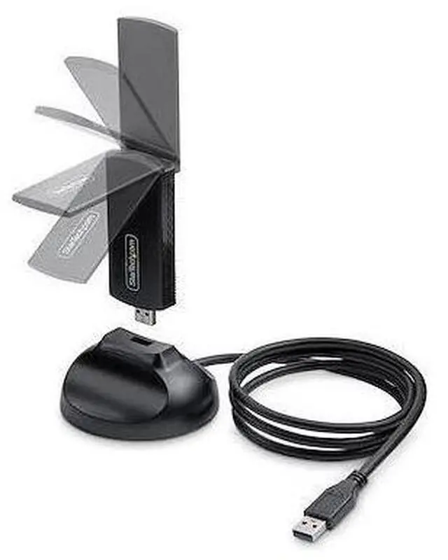 Alt view image 2 of 4 - StarTech.com Wi-Fi 6E USB Adapter/Dongle, For Desktop/Laptop PC, Wireless NIC w/Foldable Antenna, WiFi Adapter Supports 802.11 b/g/n/ac/ax, 2.4/5/6 GHz Network Compatible - network adapter - USB 3.0