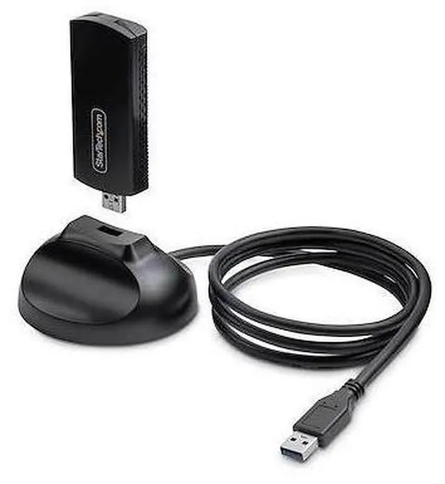 Main image of StarTech.com Wi-Fi 6E USB Adapter/Dongle, For Desktop/Laptop PC, Wireless NIC w/Foldable Antenna, WiFi Adapter Supports 802.11 b/g/n/ac/ax, 2.4/5/6 GHz Network Compatible - network adapter - USB 3.0