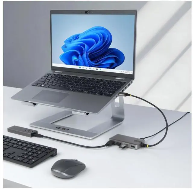 Alt view image 2 of 7 - StarTech 4-Port USB-A Hub, 5Gbps, Bus Powered, USB-A to 4x USB-A Hub with USB-C Auxiliary Power Input, 1ft/30cm Host Cable, Portable Desktop/Laptop USB Hub - 5G4AC-USB-A-HUB