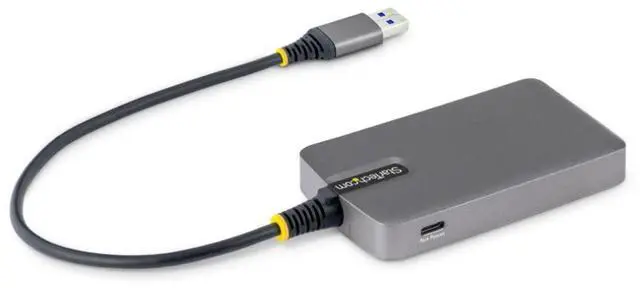 Main image of StarTech 4-Port USB-A Hub, 5Gbps, Bus Powered, USB-A to 4x USB-A Hub with USB-C Auxiliary Power Input, 1ft/30cm Host Cable, Portable Desktop/Laptop USB Hub - 5G4AC-USB-A-HUB